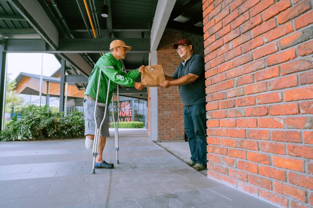 Photo Food delivery packaging